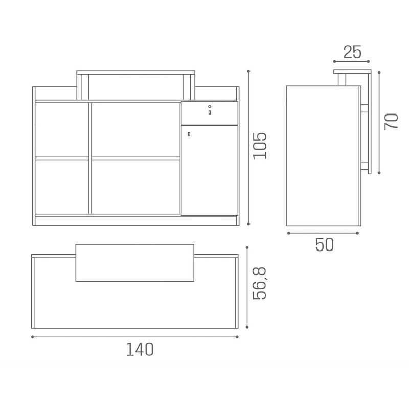 RD:038-MILLENNIUM WOOD RECEPTION DESK-3